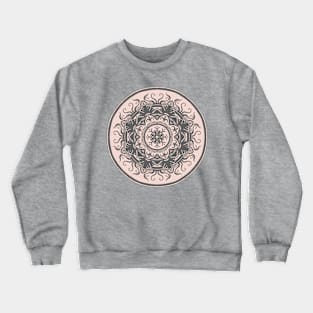 Pink Gray Mandala Crewneck Sweatshirt